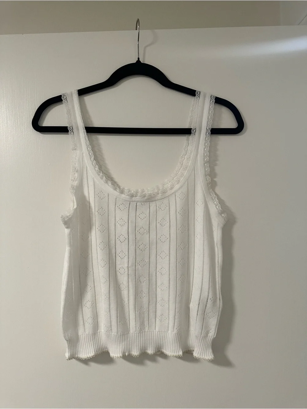 J Crew Pointelle Sweater Tank